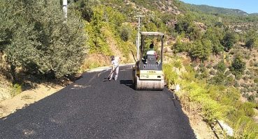 Alanya’nın kırsal yollarında kış hazırlıkları sürüyor