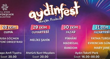 Aydın Büyükşehir Belediyesi Cumhuriyet Coşkusunu AYDINFEST İle Birlikte Kutlayacak