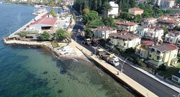 Ereğli sahil yolunda asfalt serimi tamam