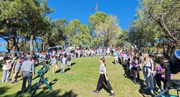 Gökyüzü tutkunları ‘Parçalı Güneş Tutulması’nı EÜ Gözlemevinden izledi