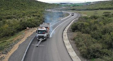 Yenilenen Çerkeşli-Tavşancıl yolunun çizgileri çizildi