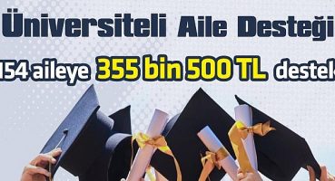 154 üniversiteliye 355 bin liralık destek