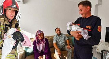 Kahraman itfaiyeci yangından kurtardığı Nehir bebekle buluştu