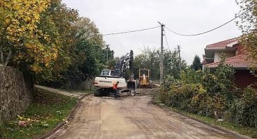 Başiskele Döngel Yarbay Mustafa Caddesinde üstyapı çalışmaları yapılıyor