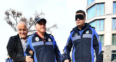 Engelli parkurunda zorlu anlar