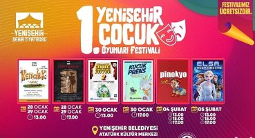 “1.Yenişehir Çocuk Oyunları Festivali" 28 Ocak'ta başlıyor