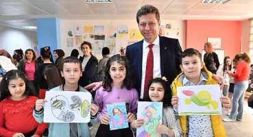 Bilgi Evi Öğrencilerinden Renkli Sergi