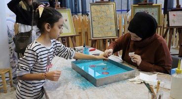 Sanat ve eğlence atölyeleri neşe kaynağı