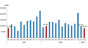 Türkiye genelinde Şubat ayında 80 bin 31 konut satıldı