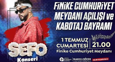 Finike Cumhuriyet Meydanı Sefo konseri ile açılıyor