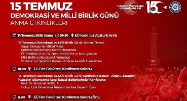 Ege Üniversitesinde Türkiye Yüzyılı'nın kahramanları anlatılacak