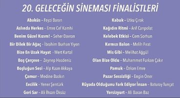 20. Geleceğin Sineması'nda   Finalistler Açıklandı