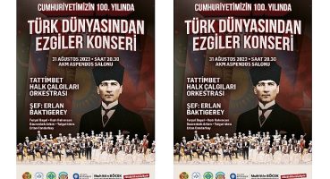 Kazak Halk Çalgıları Orkestrasından Türk dünyasından ezgiler konseri
