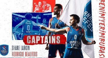 Anadolu Efes'te Shane Larkin Kaptan, Rodrigue Beaubois ise İkinci Kaptan Oldu