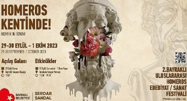 Bayraklı festivale hazırlanıyor