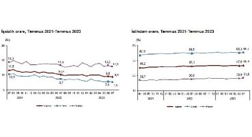 Mevsim etkisinden arındırılmış işsizlik oranı yüzde 9,4 seviyesinde gerçekleşti