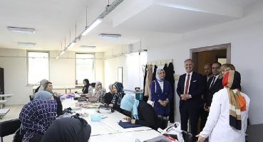 Başkan Taban'dan İnesmek Kursiyerlerine Ziyaret