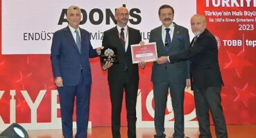 Adonis hızlı büyümesiyle TOBB Türkiye 100 listesine girdi