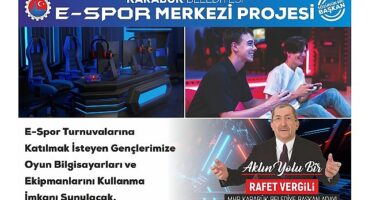 Başkan Vergili'den E-Spor Merkezi Projesi