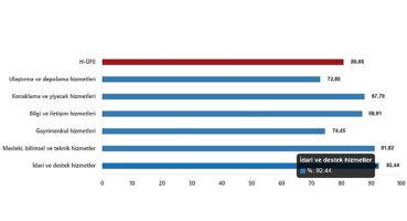 TÜİK: Hizmet Üretici Fiyat Endeksi (H-ÜFE) yıllık %80,68 arttı, aylık %15,25 arttı