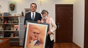 Etem Çalışkan, Başkan Abdullah Özyiğit’i ziyaret etti