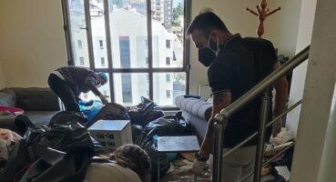 Nilüfer’deki evden 8 ton çöp çıktı