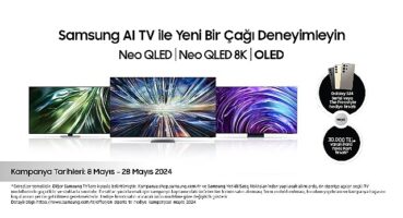Samsung'dan AI teknolojili 2024 TV'lerde Galaxy S24 serisi telefon veya Para Yüklü Kart hediyeli Ön Sipariş Kampanyası
