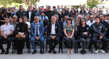 Trafik kazasında hayatını kaybeden öğretmen Erkan Şahin için anma töreni