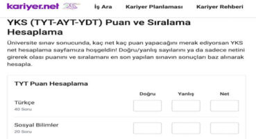 TYT ve AYT’de Sıralama Hesaplama Rehberi