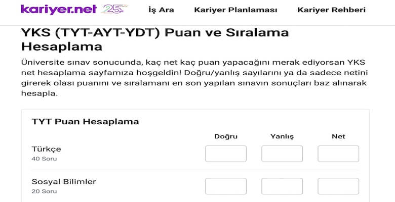 TYT ve AYT’de Sıralama Hesaplama Rehberi