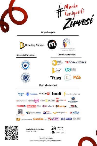 Marka İnisiyatifi Zirvesi 24 Nisan’da İstanbul Aydın Üniversitesi’nde!