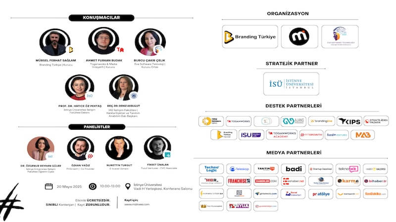 Marka İnisiyatifi Zirvesi 20 Mayıs'ta İstinye Üniversitesi'nde!